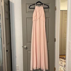 Levkoff Blush Pink Bridesmaid Dress
